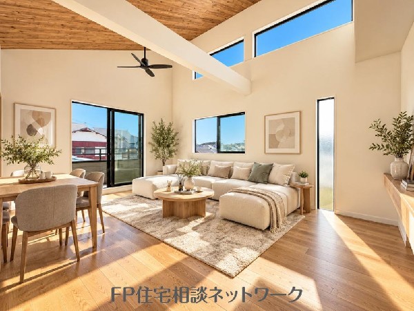 家族と過ごす時間を大切にしたい方にぴったりのゆとりある住空間です♪（本画像はCGで作成しており、実際に現地に家具はおかれておりません。また価格に家具は含まれておりません。）