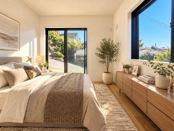 「どういう家具を置こうかな」とわくわくする。自分好みのお部屋にしてオンリーワンのお部屋でゆったりと寛ごう♪（本画像はCGで作成しており、実際に現地に家具はおかれておりません。また価格に家具は含ません）