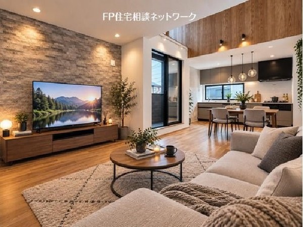 本画像の家具等はCGイメージで販売価格にも含まれず、付帯しません。間接照明は有償です。