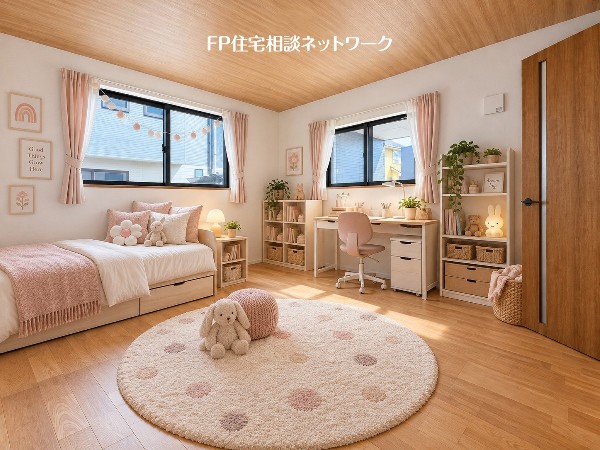 本画像の家具、小物等はCGイメージで販売価格に含まれず、付帯しません。カーテンレール工事は有償です。
