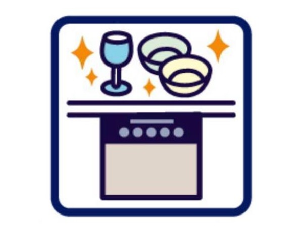 「食器洗浄乾燥機」時間の節約、手が荒れない、水道代の節約、高温度で洗うので油汚れもしっかり落とせる。まさに理想家電。