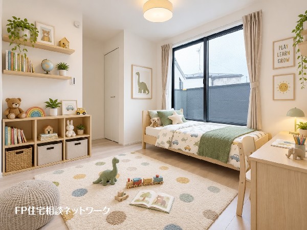 本画像の家具、小物、植物等はCGイメージで販売価格にも含まれず、付帯しません。棚工事は有償です。