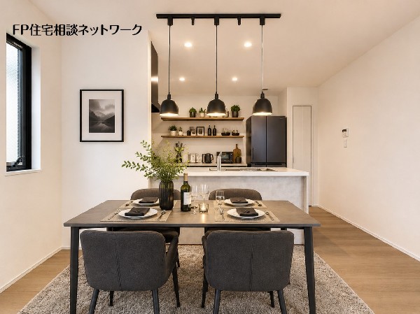 本画像の家具等はCGイメージで販売価格にも含まれず、付帯しません。なお、間接照明工事は有償です。