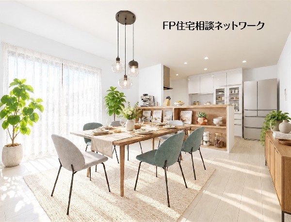 本画像の家具等はCGで販売価格に含まれず、付帯しません。カーテン、棚の設置、照明工事は有償です。