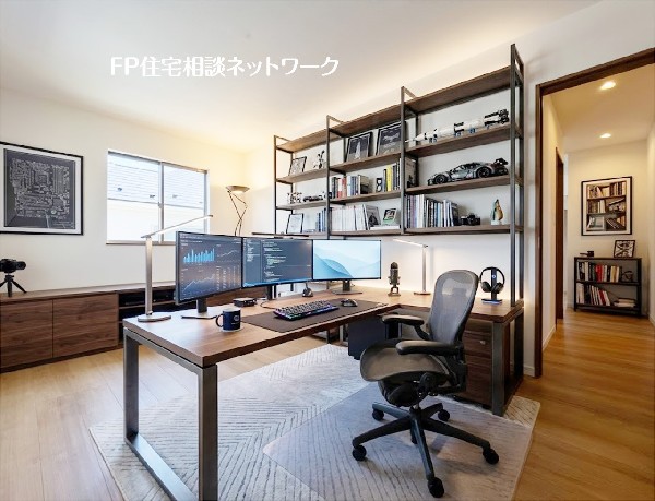 本画像の家具、PC、棚、小物、照明等はCGです。販売価格に家具、PC、棚、小物、照明等は含まれません。