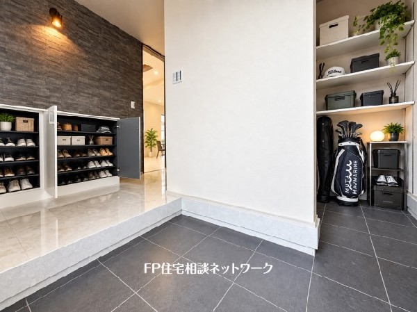 本画像の靴、ゴルフバッグ、小物、植栽等はCG生成の配置イメージです。販売価格にこれらは含まれません。
