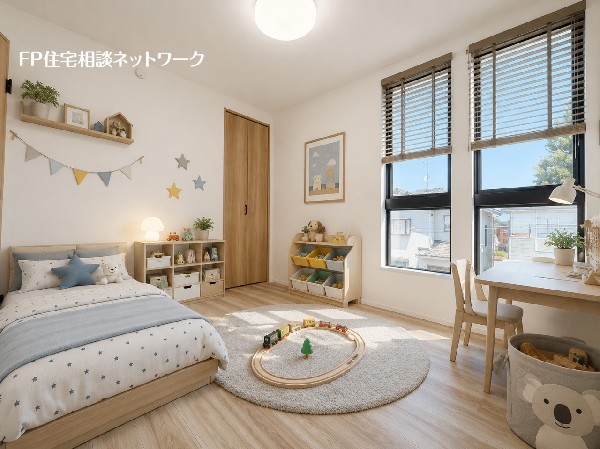 本画像の家具、ベッド等はCGイメージで販売価格にも含まれません。なお、ブラインド設置工事は有償です。