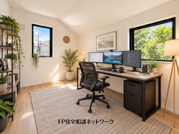 本画像の家具、PC、植栽等はCGの配置イメージです。販売価格にこれらは含まれず、付帯しません。
