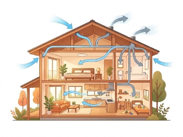 【】24時間換気　シックハウス症候群などを防ぐため、住宅全体の空気を機械で常に入れ替えるシステムです。2003年からすべての住宅に設置が義務化されています。