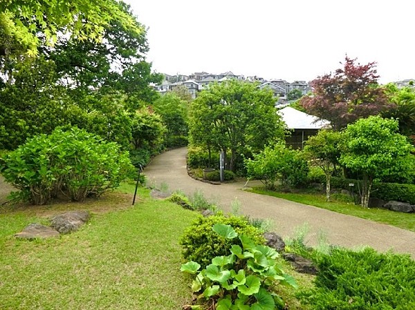 周辺環境:馬場花木園(池を中心とした回遊式の庭園の他、茶室、芝生広場、竹林、旧藤本家住宅など散策を楽しめる和風庭園です。)