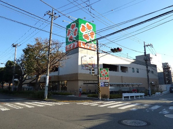周辺環境:ライフ鶴見下野谷町店(清潔感のある店内で買い物しやすく、鶴見周辺で一番の広さ・品揃えのスーパーです。約100台の駐車場有。)