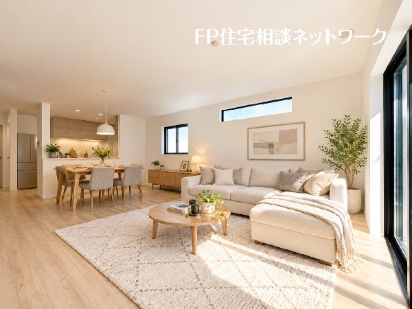 本画像はAIがCGで家具作成しています。現地に家具・小物は設置されておらず販売価格に含まれておりません。 