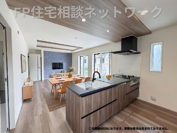 対面キッチンがあることで、料理の時間も家族で過ごす時間になります。毎日の満足感につながります。  