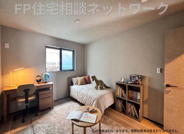 子供部屋にピッタリの居室ですね。