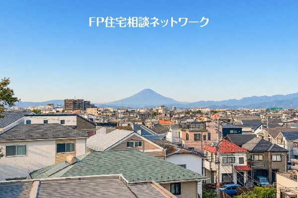 外観:ルーフバルコニーからは、富士山が見える眺望です。