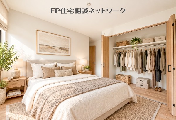 たっぷり収納付きの居室（本画像はAI加工済みであり、現地に家具等はなく価格にも含まれていません）