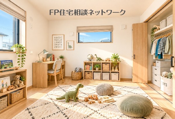キッズルームに最適の居室（本画像はAI加工済みであり、現地に家具等はなく価格にも含まれていません）