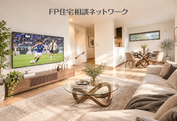 ご家族での団欒の場所（本画像はAI加工済みであり、現地に家具等はなく価格にも含まれていません）