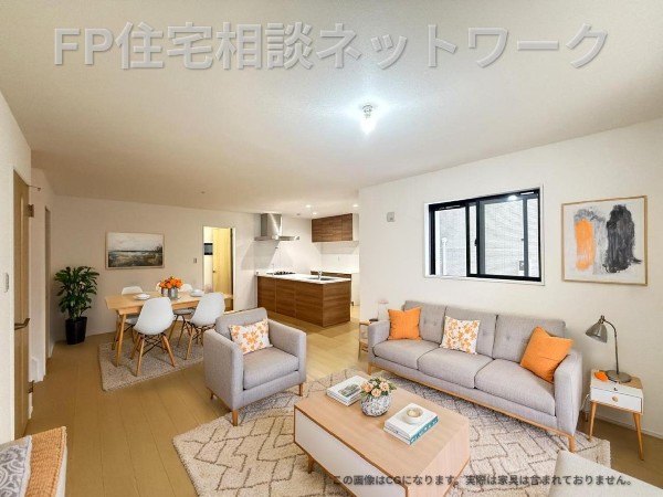 LDKは家族が自然と集まり、会話が生まれやすい心地よい空間です。日々の使いやすさにつながります。