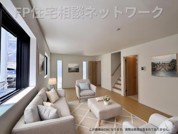 キッチンから見渡せるので、小さいお子さんがいても安心の間取りですね。
