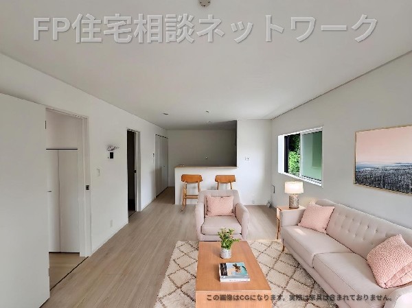 キッチンからリビング全体が見渡せる安心設計！お料理中もお子様の様子が見えて安心ですね