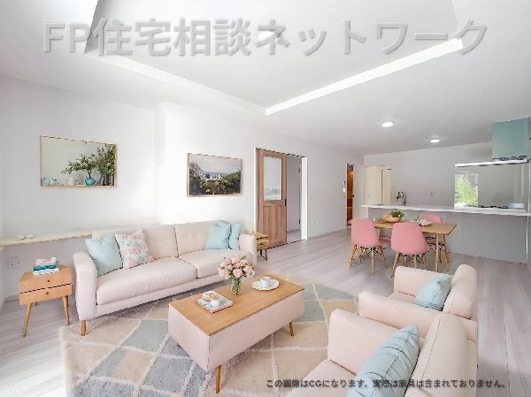 17.4帖のLDKは、家族の大切な憩いの場所。