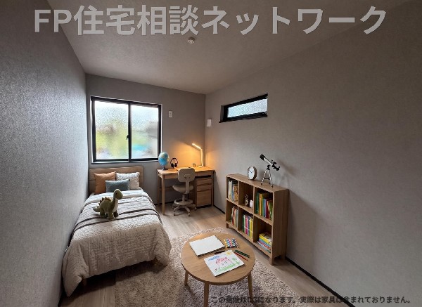 お子様部屋にぴったりのコンパクトな洋室！勉強に集中しやすく、秘密基地のようなワクワク感も  